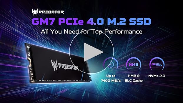 メモリー Predator GM7 1TB SSD M.2 PCIe Acer Predator GM7 1TB M.2 NVMe SSD Review