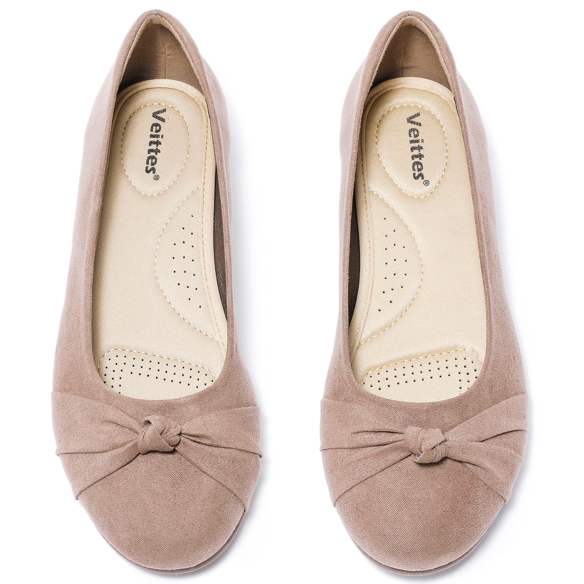Veittes Women's Wide Width Flat Shoes