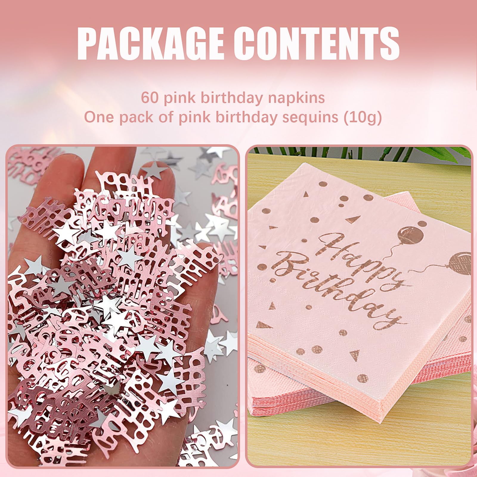 40 Serviettes De Table Blanc Or Happy Birthday - Élégantes Décorations Anniversaire 33x33cm