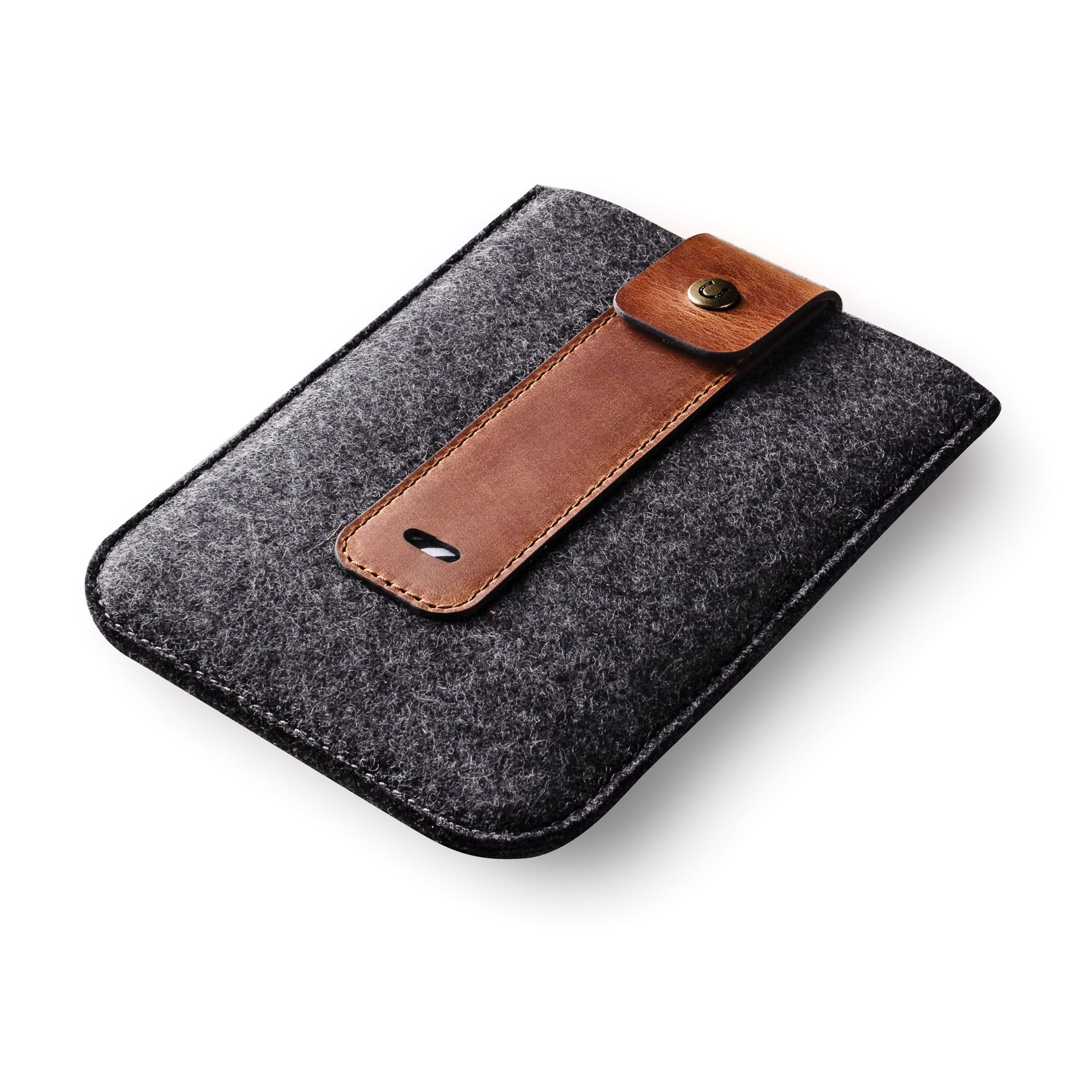 Crazy Horse Craft Housse Feutre et Cuir pour Kindle Colorsoft 7" 2024-2026