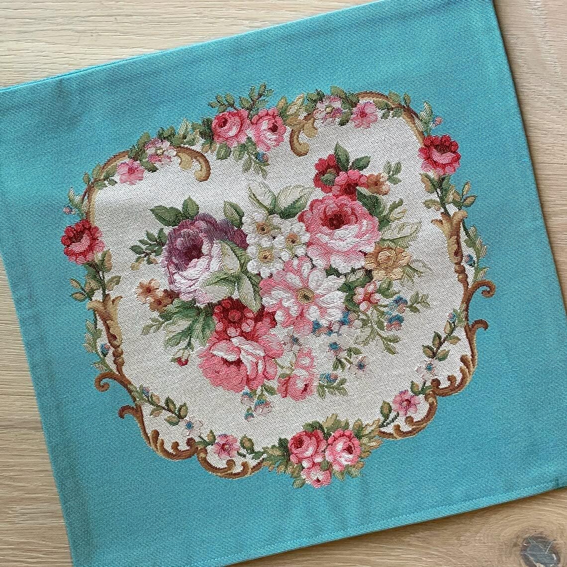 Kate's Home Vintage Tapestry Cushion Cover, Thick, Floral Cushion Cover - Sale (Victorian Girls)