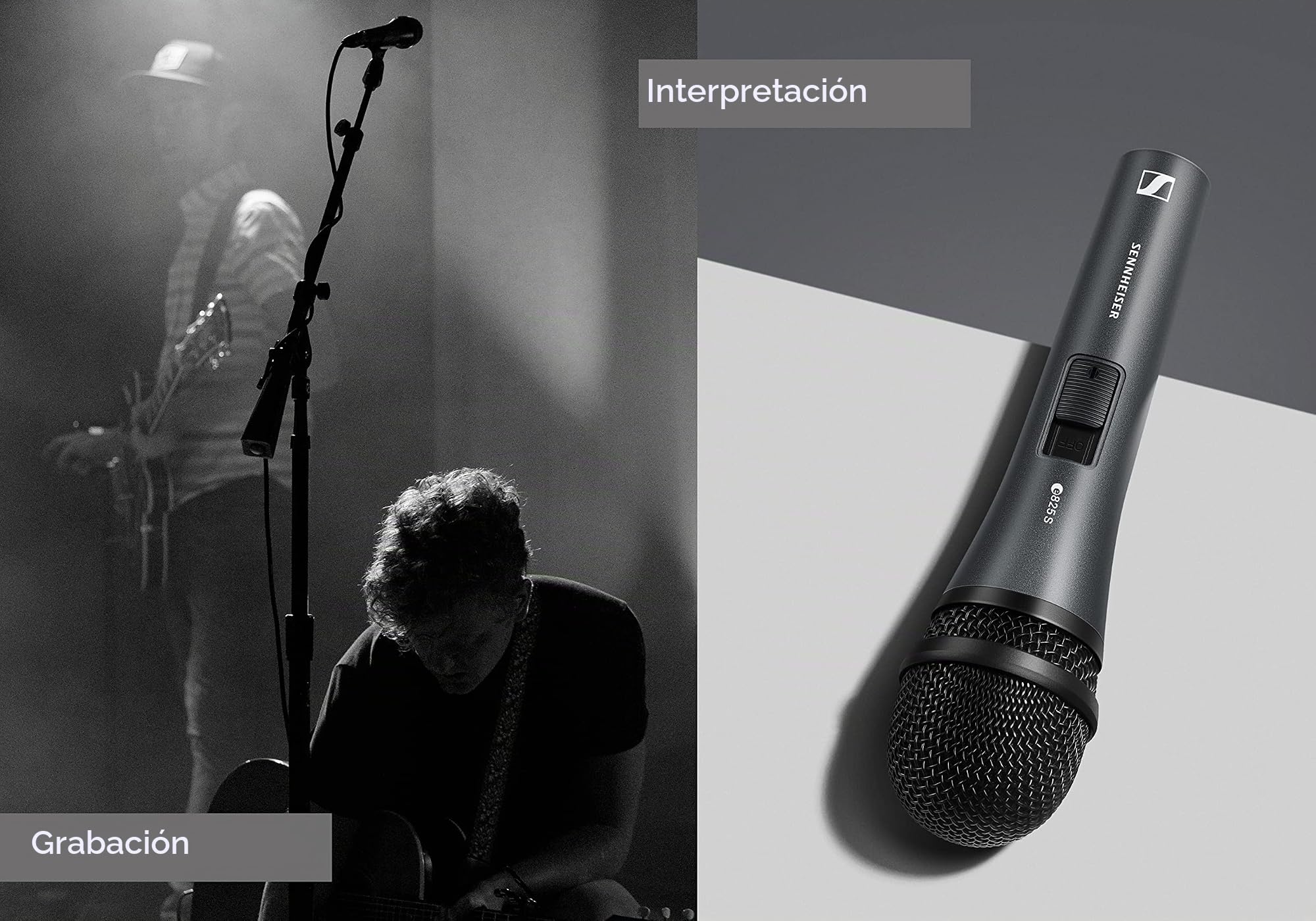 Sennheiser E 825 S Cardioide Micrófono Dinámico/Silencioso y con cerradura de encendido/apagado