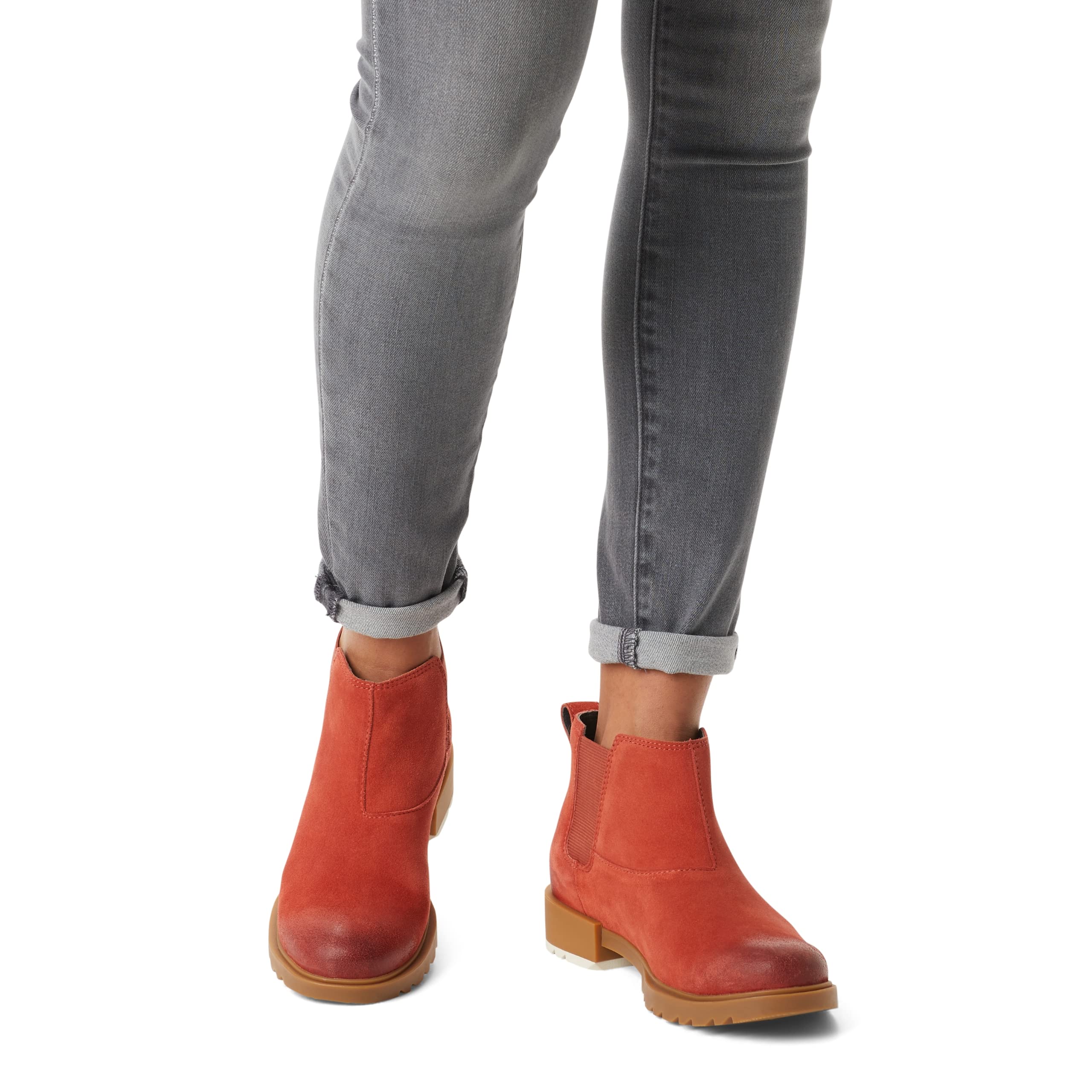 Sorel Womens Emelie Ii Chelsea Boot Waterproof Leather Rain Boots