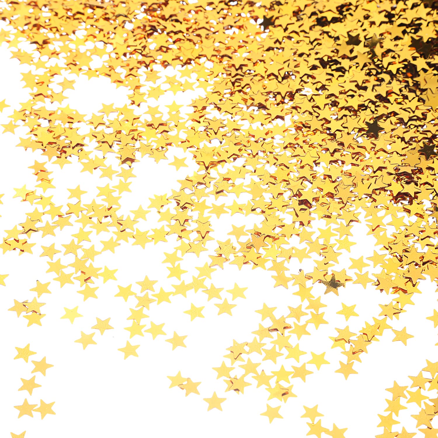 EMAAN Star Confetti 6mm Gold Glitter Star Metallic Foil Stars Perfect Party Table Sprinkle Decoration (60 Grams/ 2 Ounce)