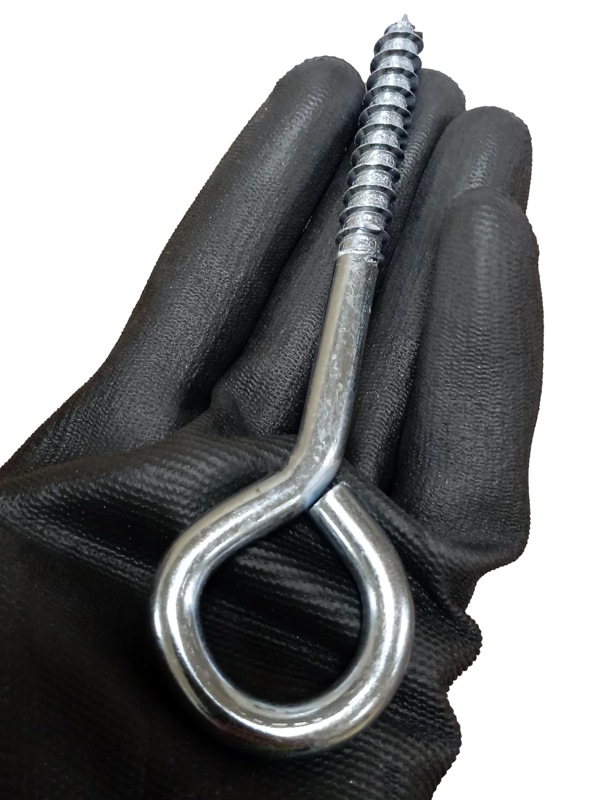 HAFD Hooks Zinc Plated M10 10x140mm Pack of 5, Silver - Image 4