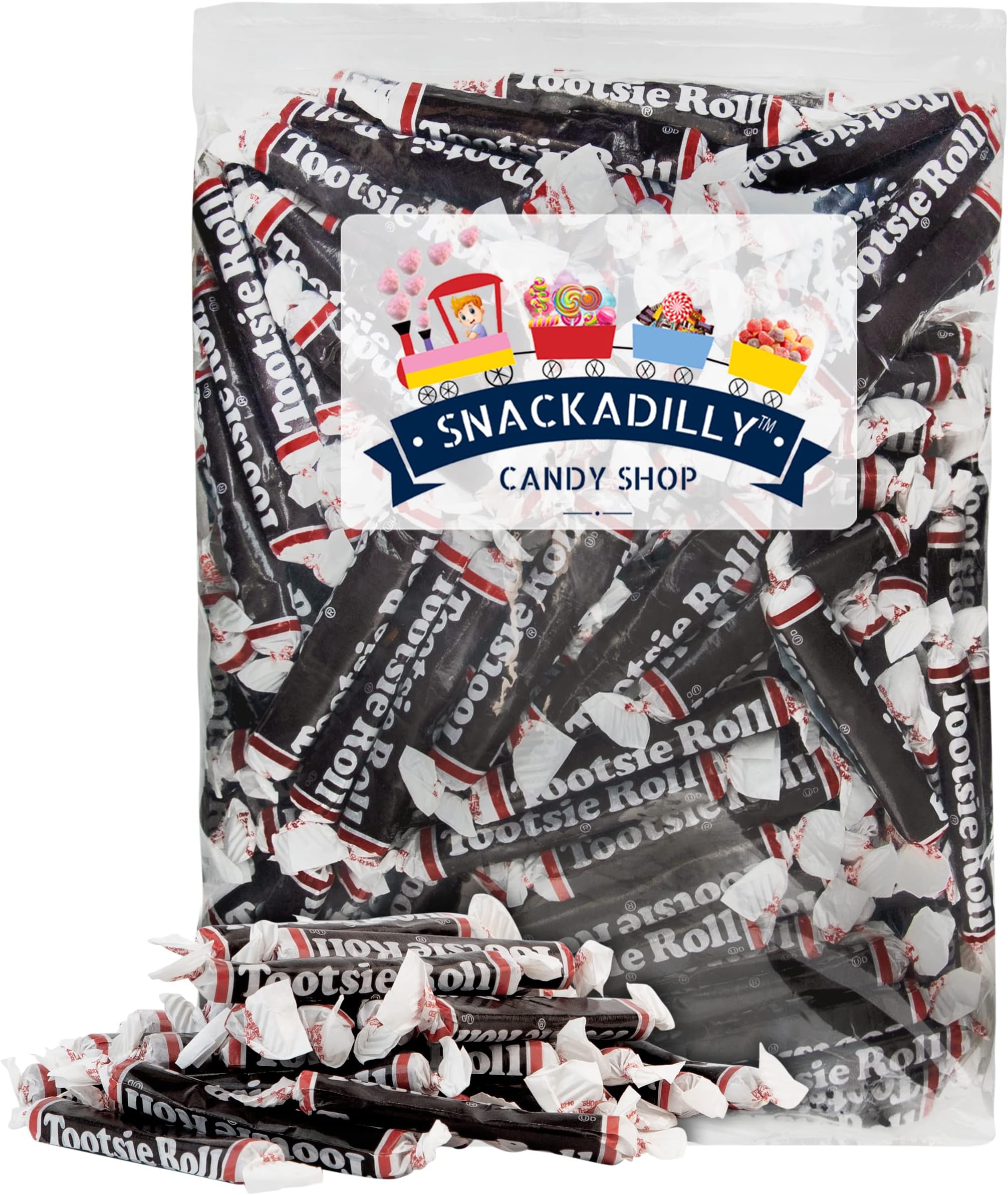Original Chocolate Taffy Candy - VALUE SIZE 4.5 Lbs. (72 oz.) Bulk Family Size of Delicious Large Taffy Rolls
