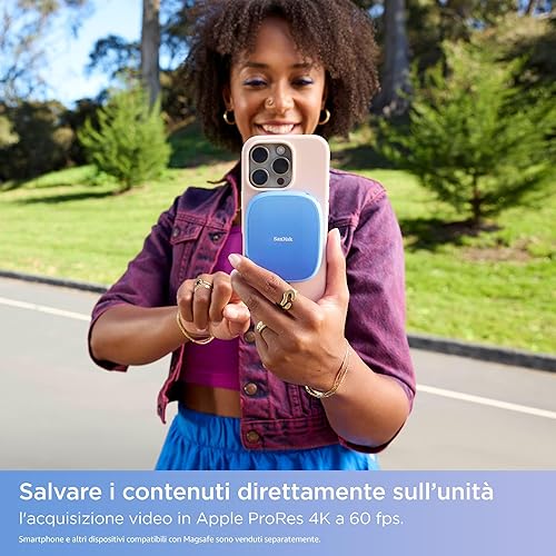 SanDisk Creator Pro Portable SSD 4 To (disque SSD pour les créateurs de contenu, jusqu'à 2000 Mo/s, en lecture/ en écriture, résistance aux chutes de 3 mètres, 1 mois d'Adobe Creative Cloud inclus) - 3