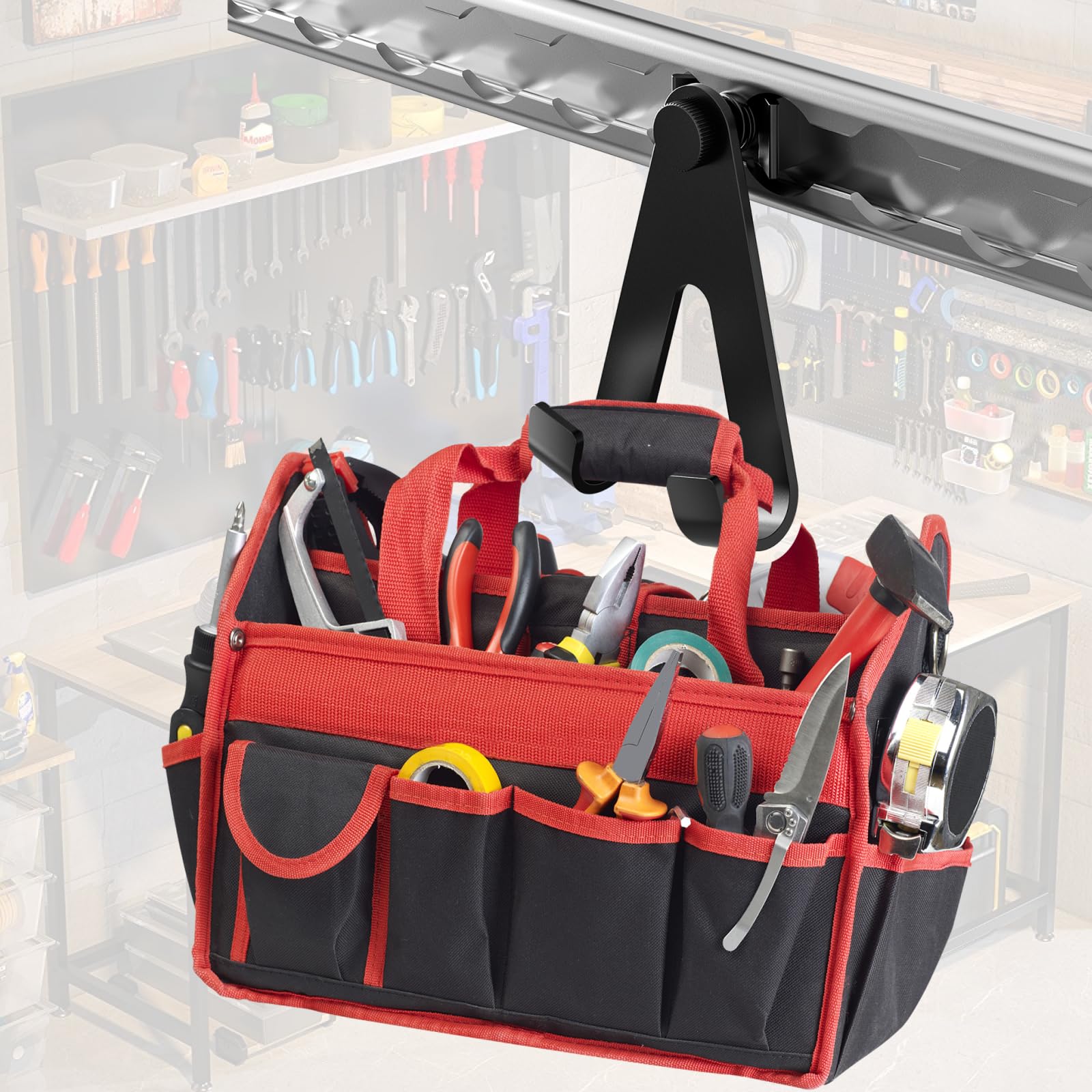 4 Stück L-Schienenhaken, Aluminiumlegierung, Einzelbolzenbefestigung mit 2 Haken, 45,4 kg maximale Belastung, 360° drehbar, federbelastet, L-Schienen-Zubehör für L-Schienen in LKW, Van