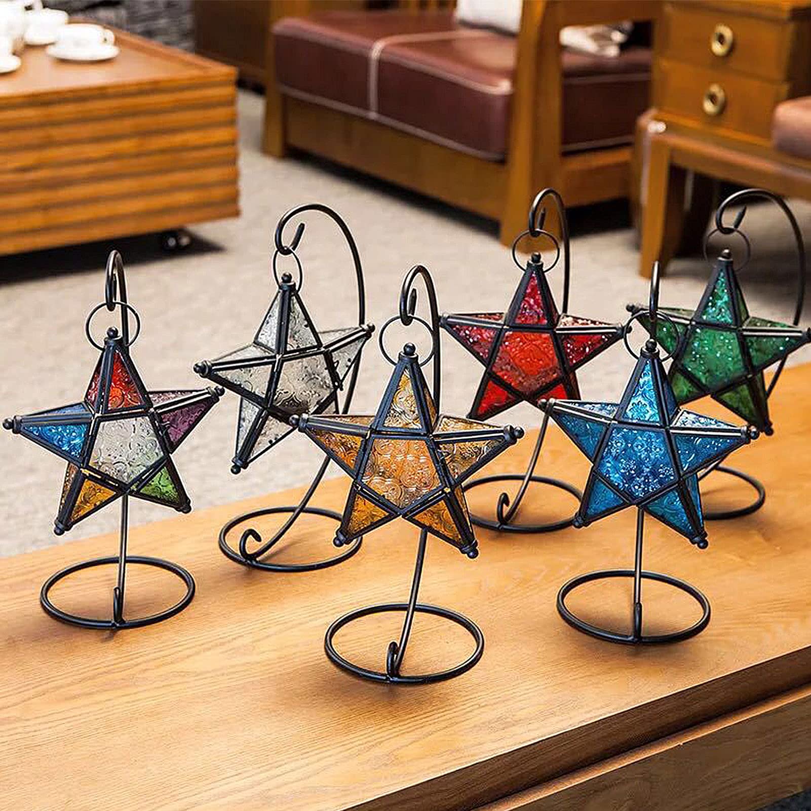 Moroccan Star Candle Holder Moroccan Hanging Star Lantern Pressed