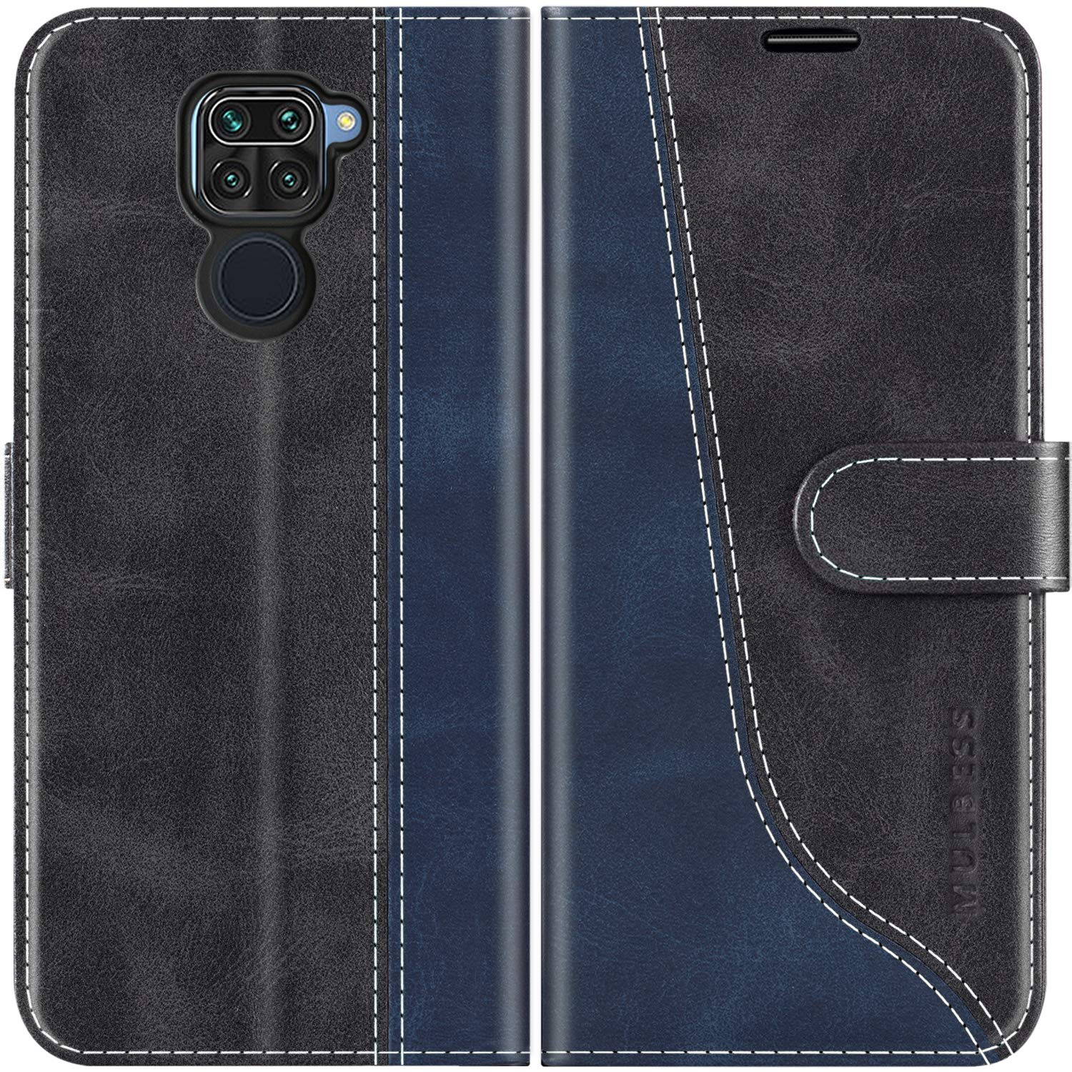 Mulbess Leder-Etui Mit Klappdeckel Für Xiaomi Mi 10T Lite 5G - Mit 3 Kartenfächern, Magnetverschluss & Ständerfunktion
