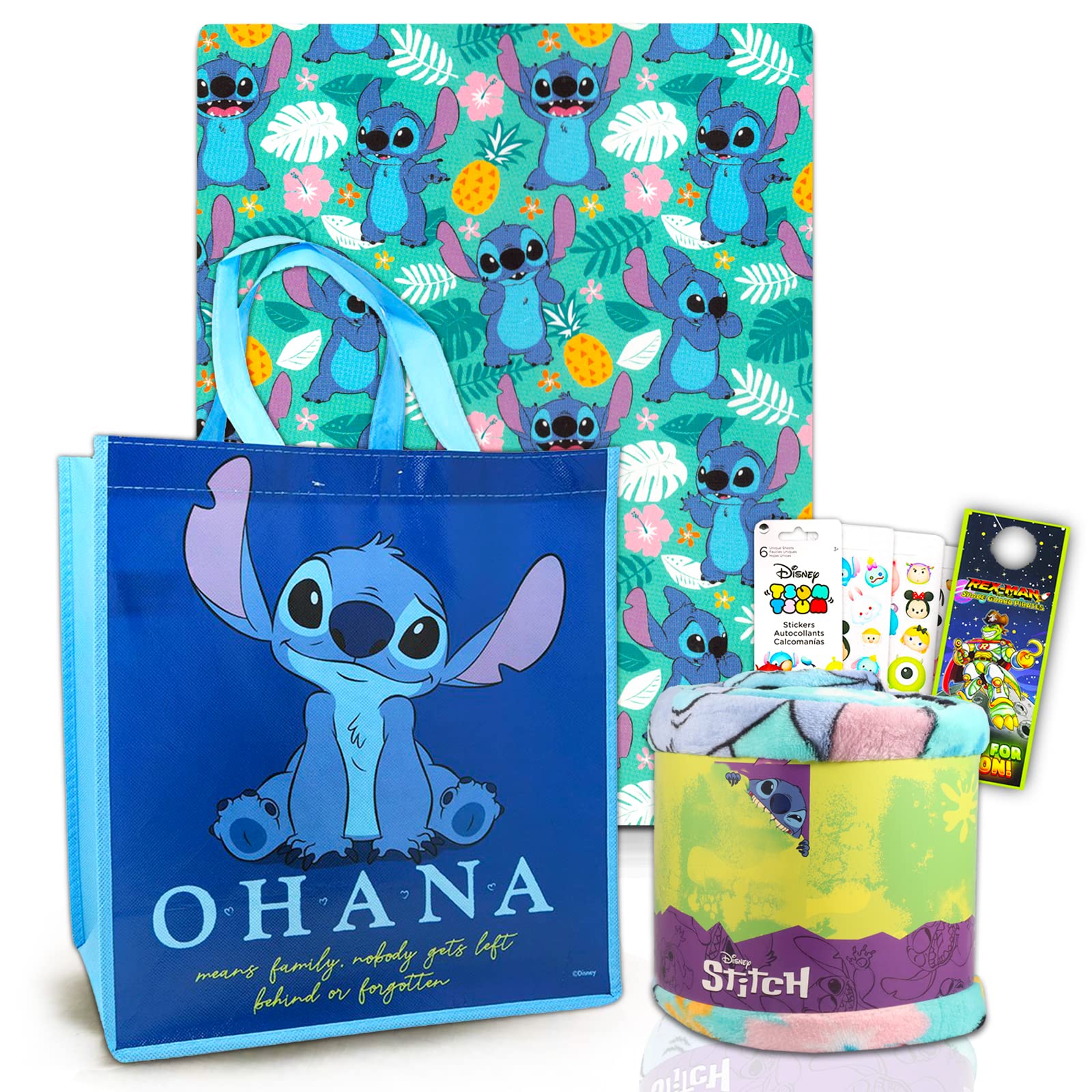 Buy Disney Stitch Fleece Blanket over Set for Kids Bundle with 45x60 Inch Stitch Throw Blanket