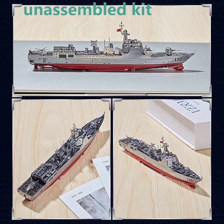 金属製艦船モデル 約60cm　外国艦？ 金属製艦船モデル 約60cm 外国艦？