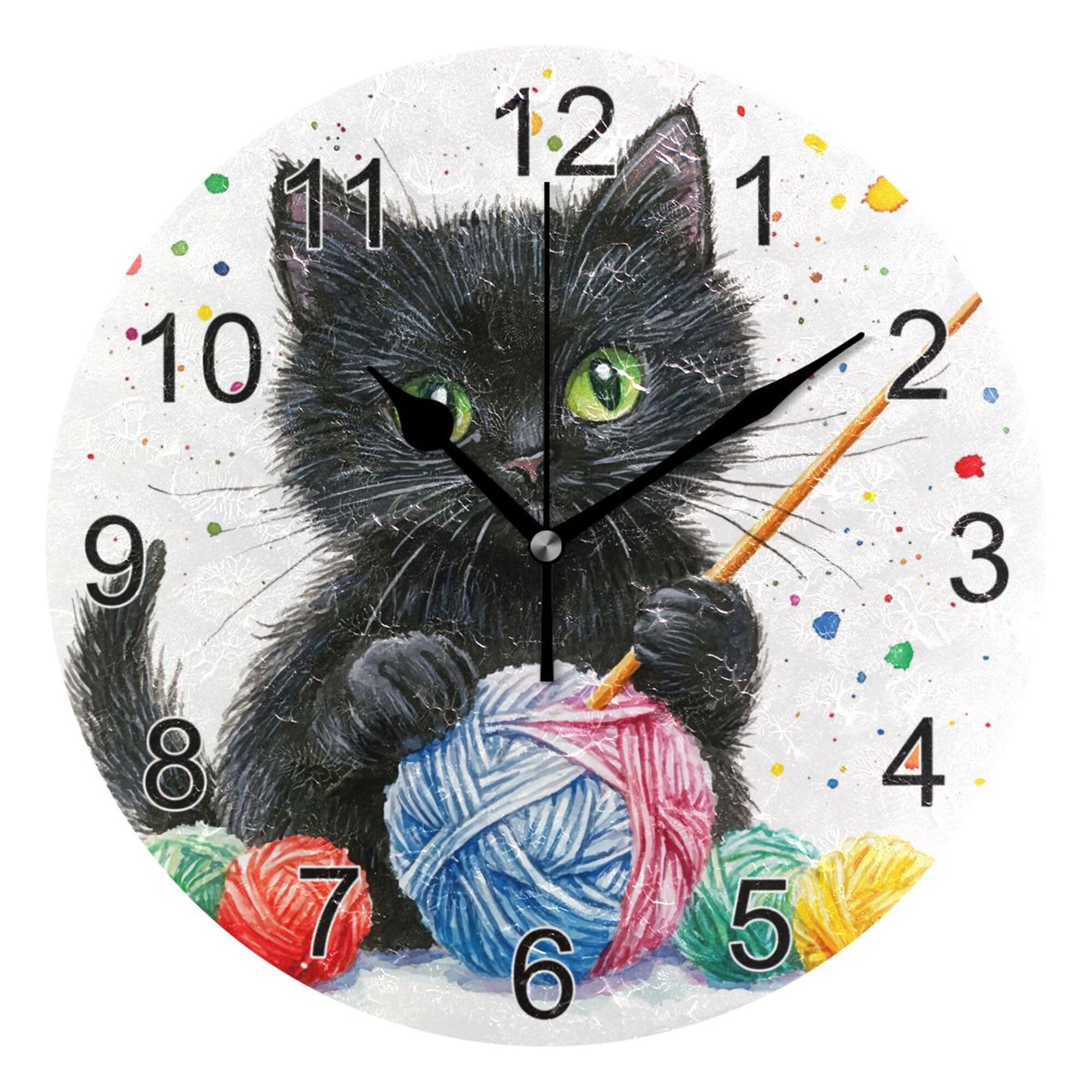 Pendule murale facile à lire de 25cm pour régler les retards