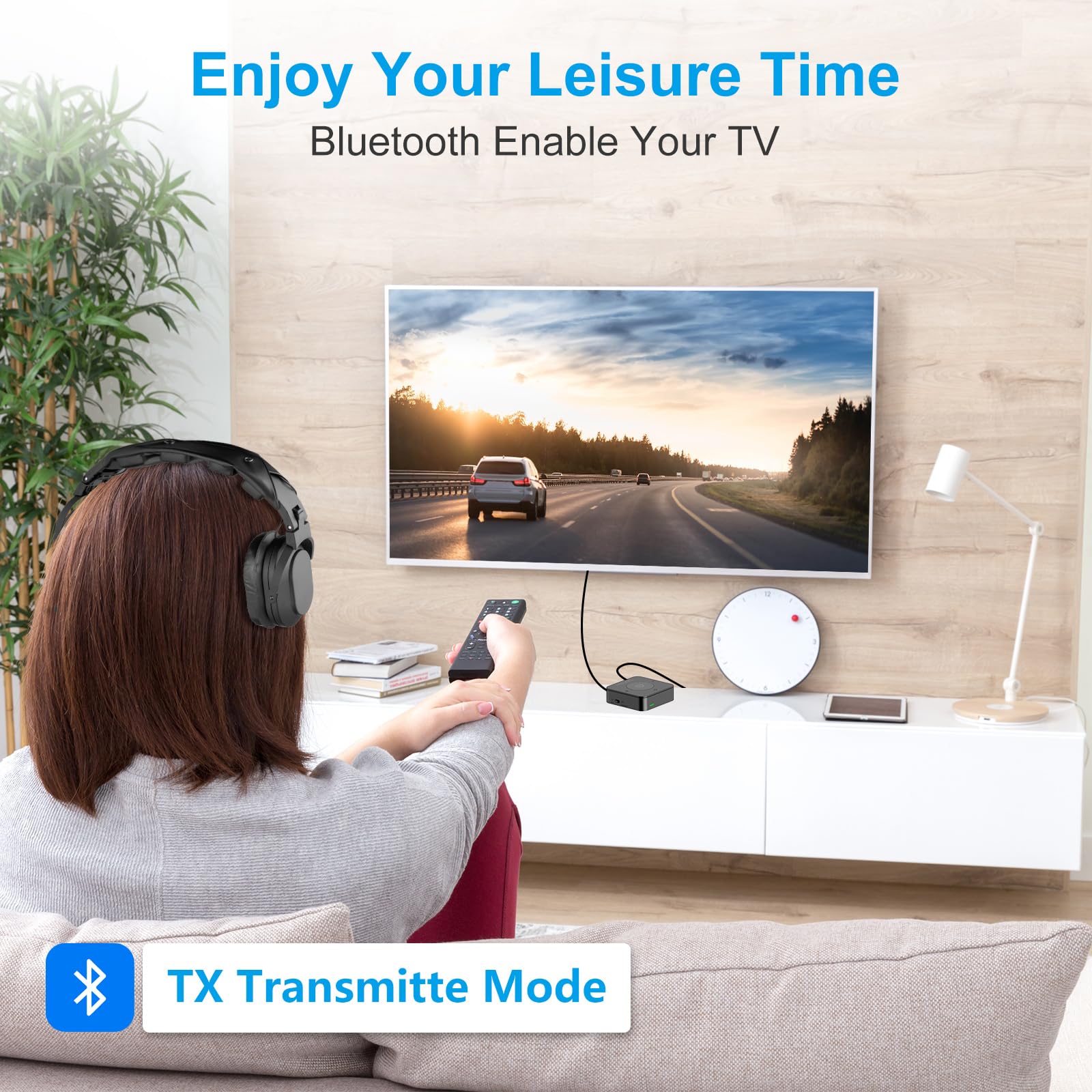 Amazon.com: ZIOCOM Bluetooth Transmitter for TV, Wireless
