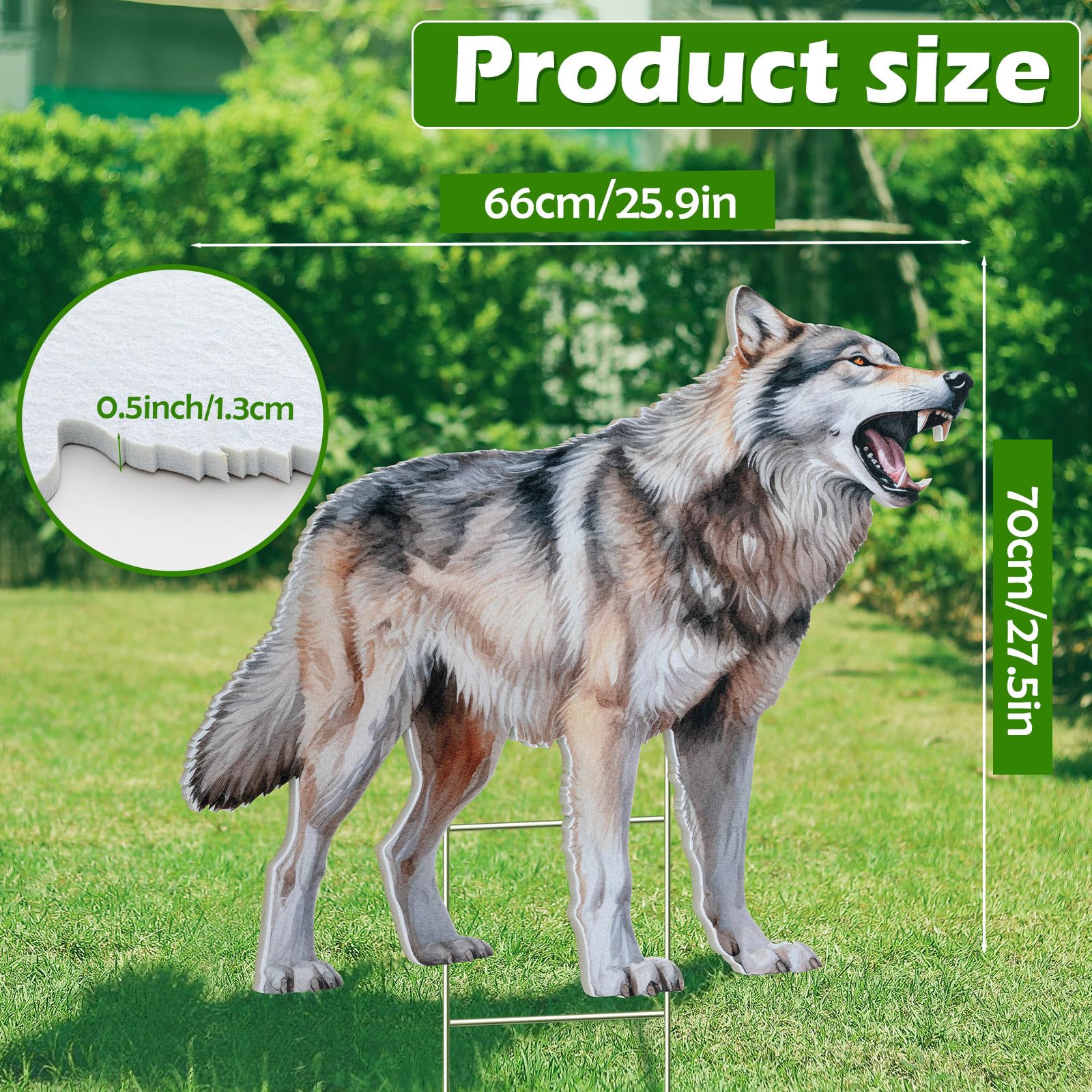 Amazon.com: Qualirey 1 Pack Coyote Decoy for Geese Deterrent 27.5