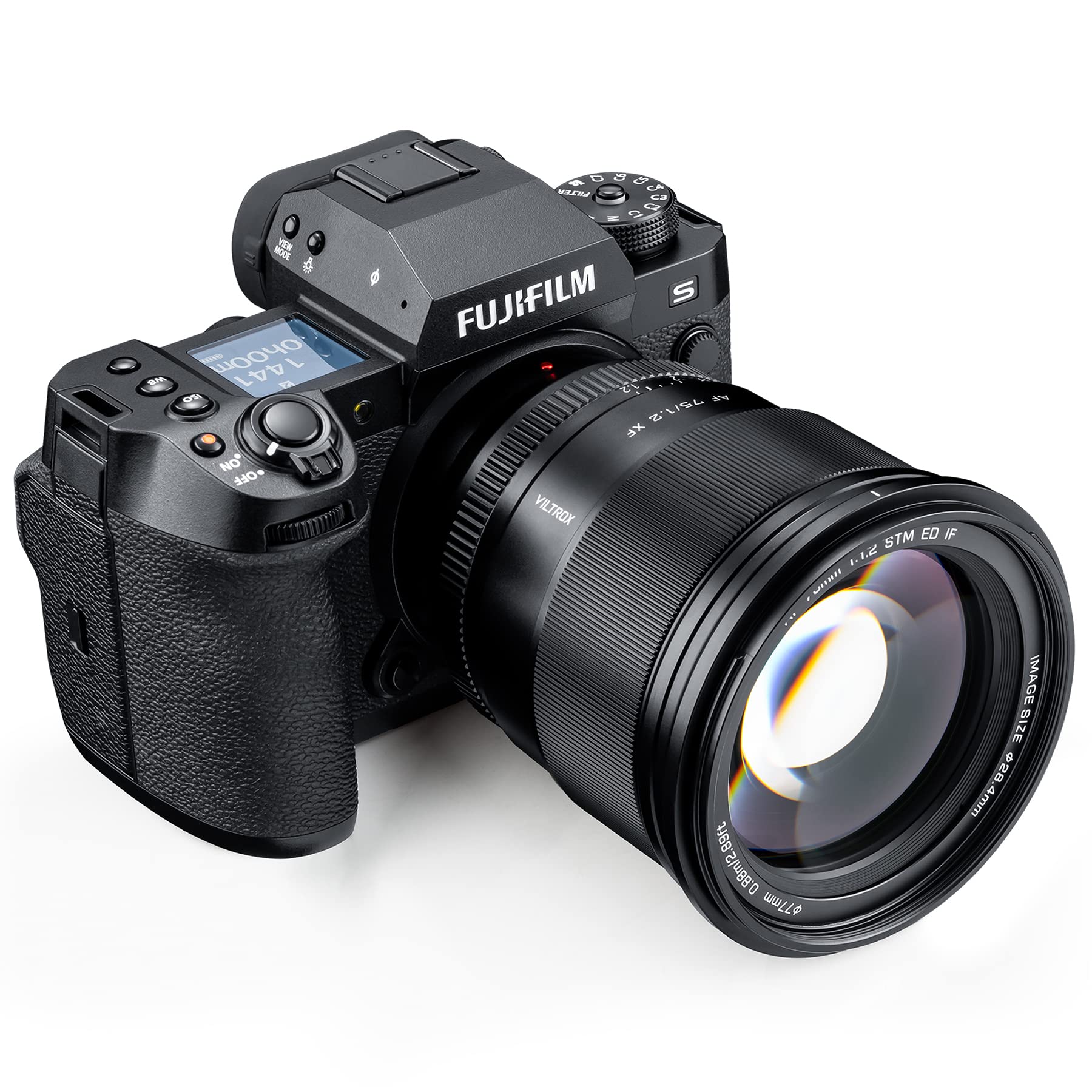 Amazon.co.jp: VILTROX 単焦点 中望遠レンズ AF 75mm F1.2 Pro XF 富士  