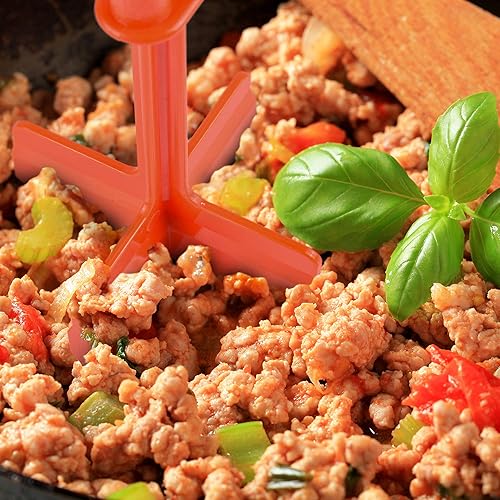 Miniatura 7 de Zulay Kitchen - Picador de carne resistente al calor, triturador y triturador para carne de hamburguesa, carne molida, carne de pavo y más, picador