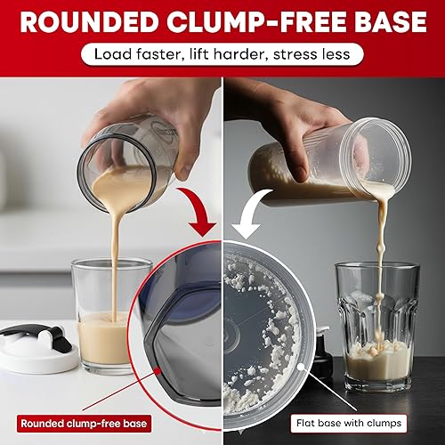 Miniatura 4 de Vortex - Botella mezcladora de proteínas de 24 onzas  23.7 fl oz, taza agitadora prémium sin BPA para batidos y batidos de proteínas, a prueba de