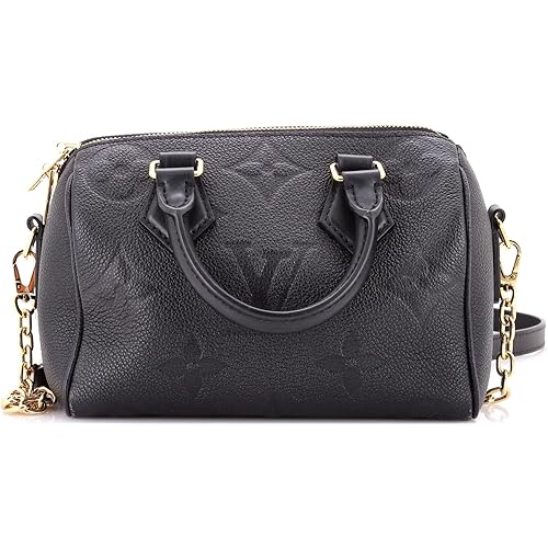 Louis Vuitton, Pre-Loved Speedy Bandouliere Bag Monogram Empreinte Giant 20, Black