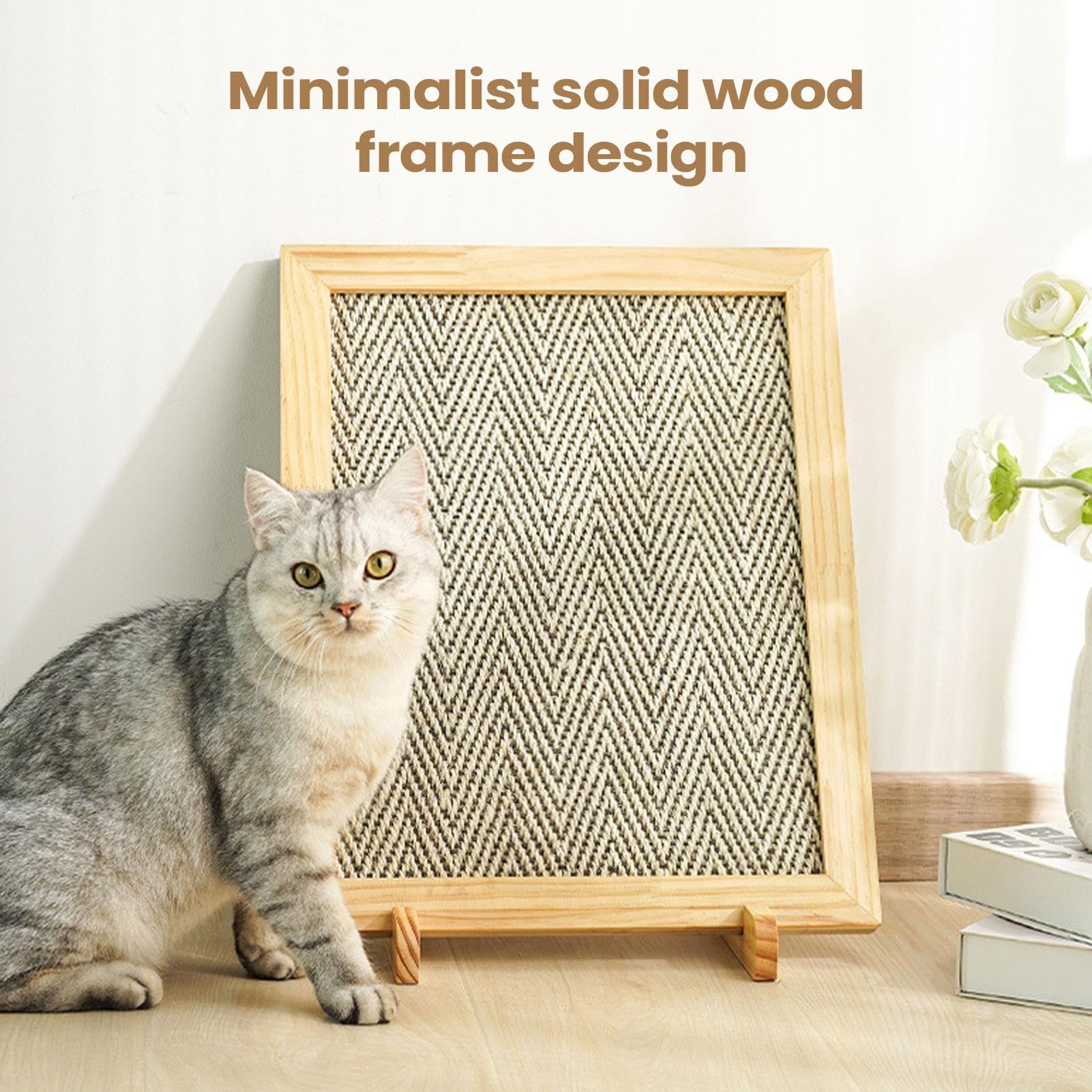 Planche à Griffes pour Chat Carton À Gratter Tressé Sisal Anti-Dérapant | Tapis De Griffoir Chat pour Maison Salon Chambre