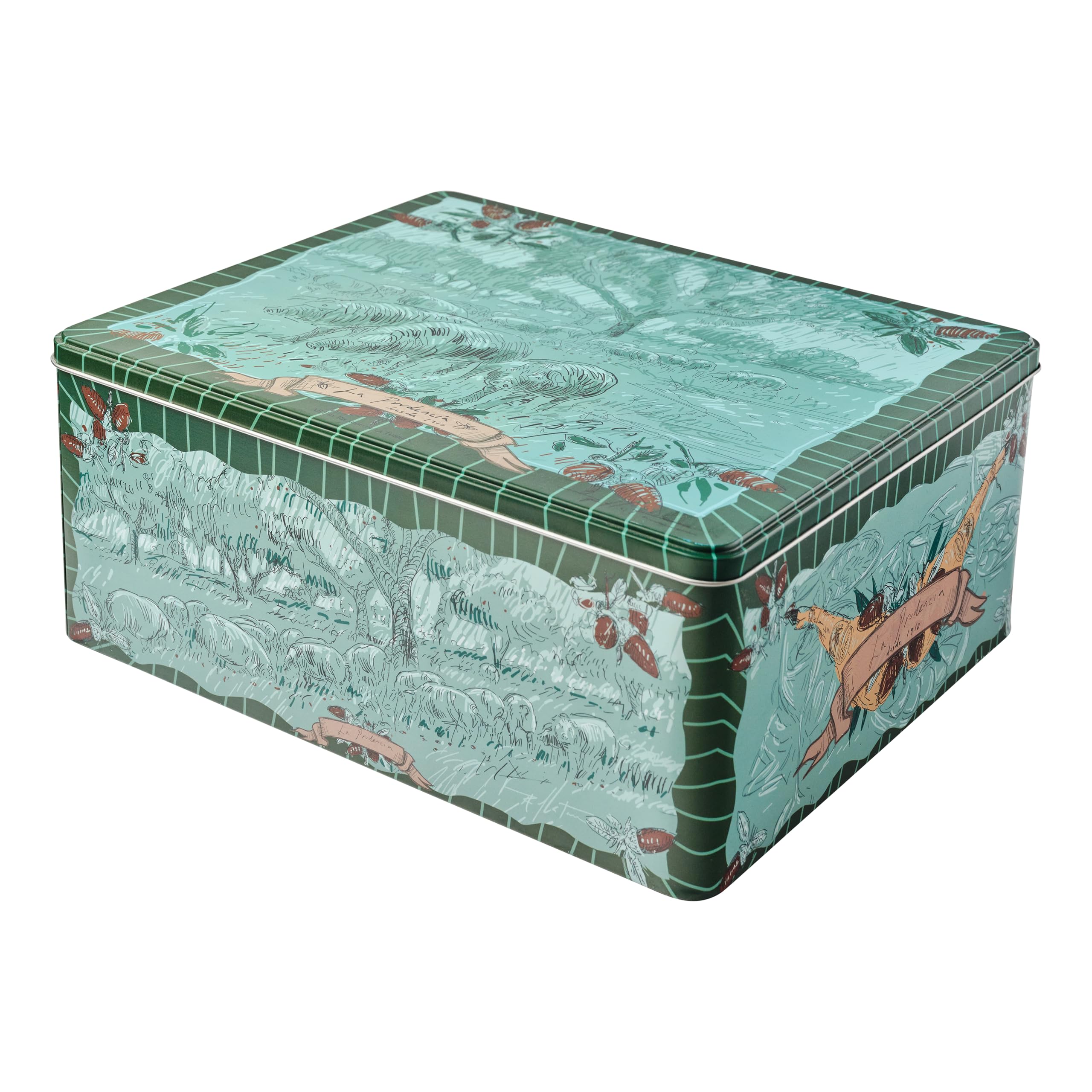 Cofre La Gourmet – Cesta Gourmet Ibérica Premium | Caja Metálica Edición Limitada Ricardo de La Torre con Jamón Ibérico Bellota y Embutidos Gourmet