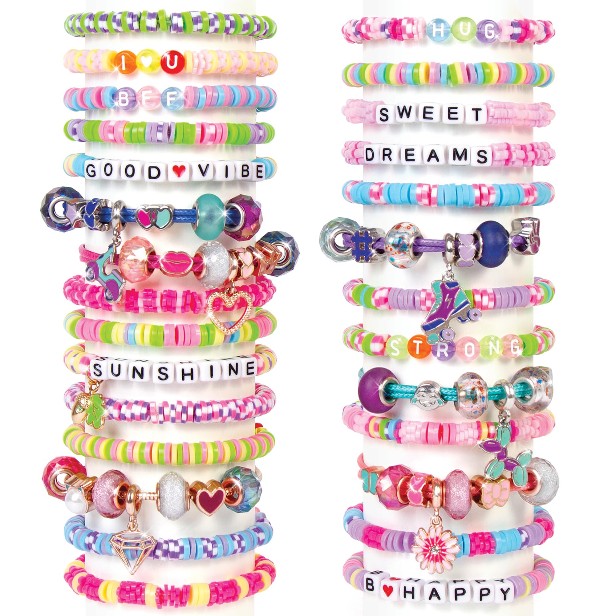 Make It Real: Best Day Ever! Deluxe Jewelry Studio - 2183pcs - DIY Craft Kit, Design & Make Over 30 Breacelets, Beads & Charms, Girls & Kids Ages 8+ - Image 4