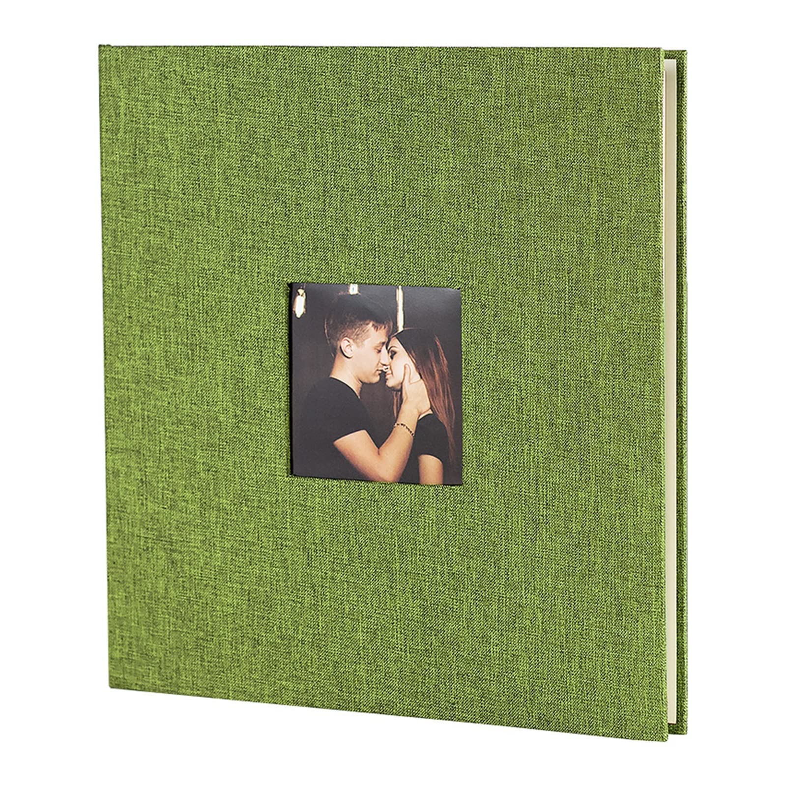 Bricolaje Álbum de Fotos 266x280mm 40 páginas Burlap Autoadhesivo película álbum Interno Páginas Interiores Álbum de la Familia Libro de Viajes Filately Album (Color : B)