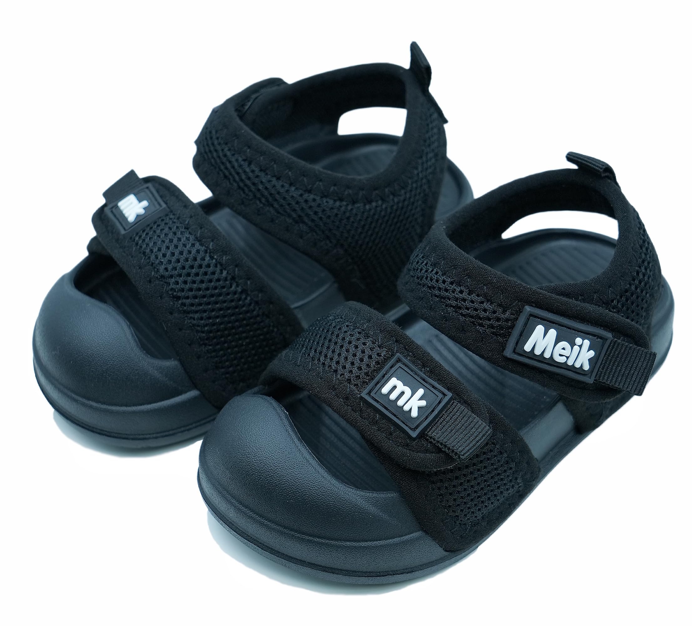 Meik Mangni Unisex Kinder Sandale Jungen Sommer Strand Sandalen Geschlossene Zehen Mädchen Lauflernsandalen Rutschfest Barfuß Sandal Gr.21-31 EU
