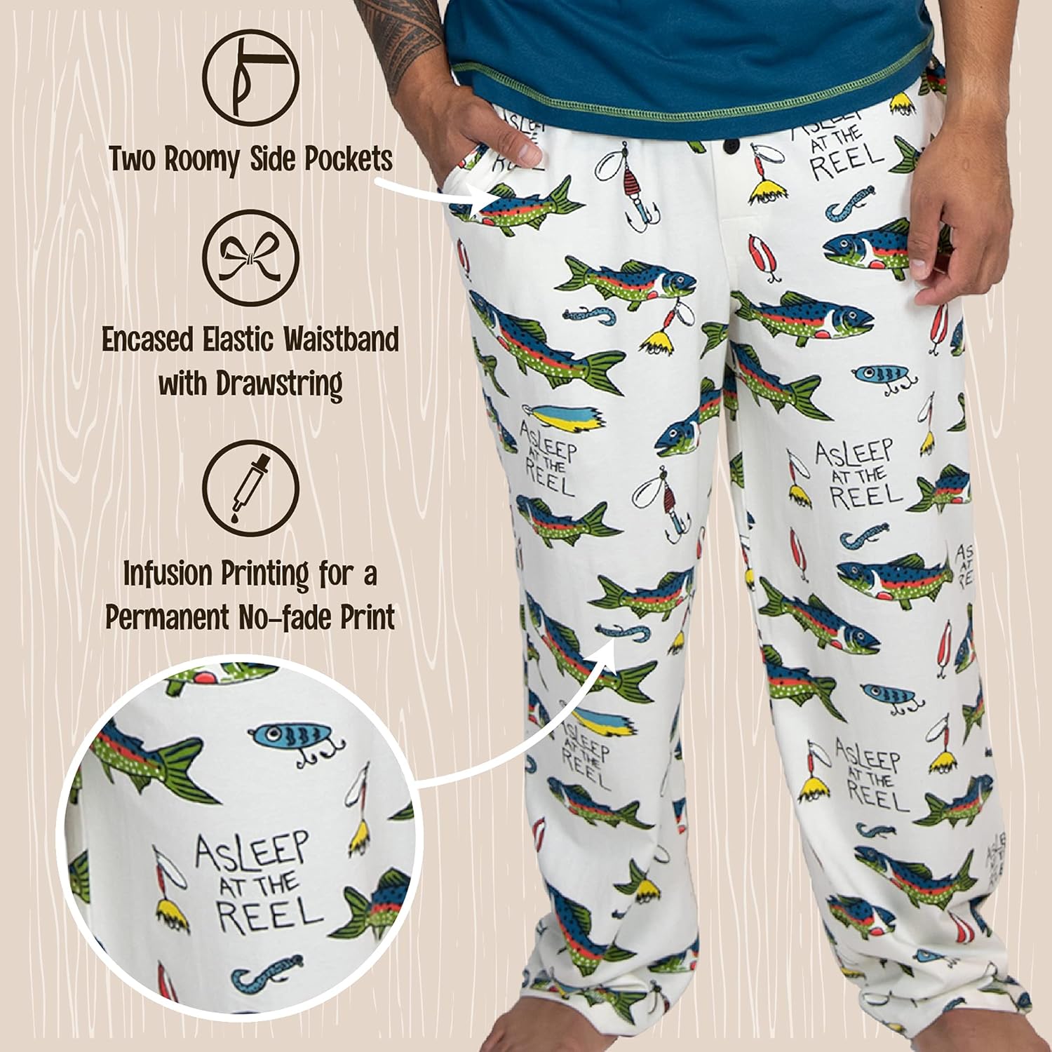Lazy One Pajama Pants For Men, Men's Separate Bottoms, Lounge Pants at  Men’s Clothing store