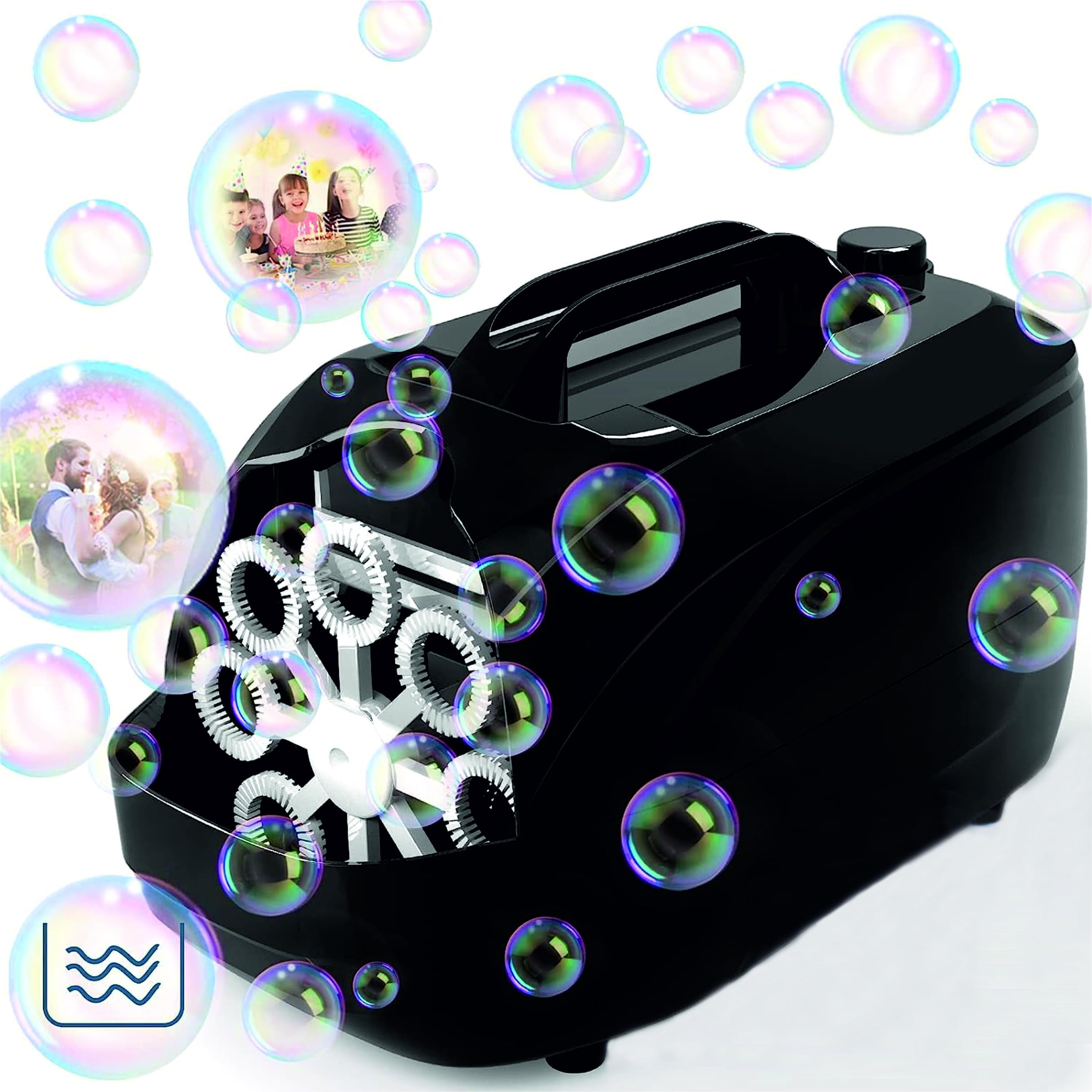 SNAPTRON Bubble Machine for Party Automatic Bubble Blower- 10000+ Bubbles Minute with 2 Speeds, Bubble Gun for Kids Adults, Plug-in or Batteries Bubbles Summer Toys for Outdoor Indoor Party Birthday (B0C8KXG97R) Amazon Price History, Amazon Price Tracker