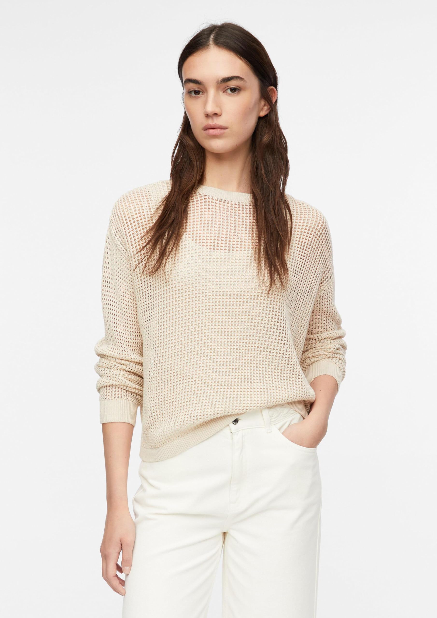 Comma Damen 2180510 Strick Pullover Langarm (1er Pack)