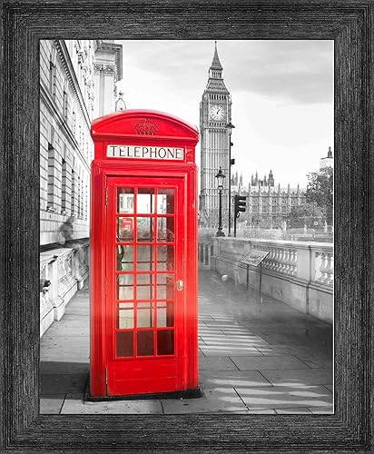 Miniatura 4 de Marco de fotos negro de madera de granero de 13 x 36 pulgadas, marco de fotos moderno que incluye parte delantera de acrílico UV, tablero de