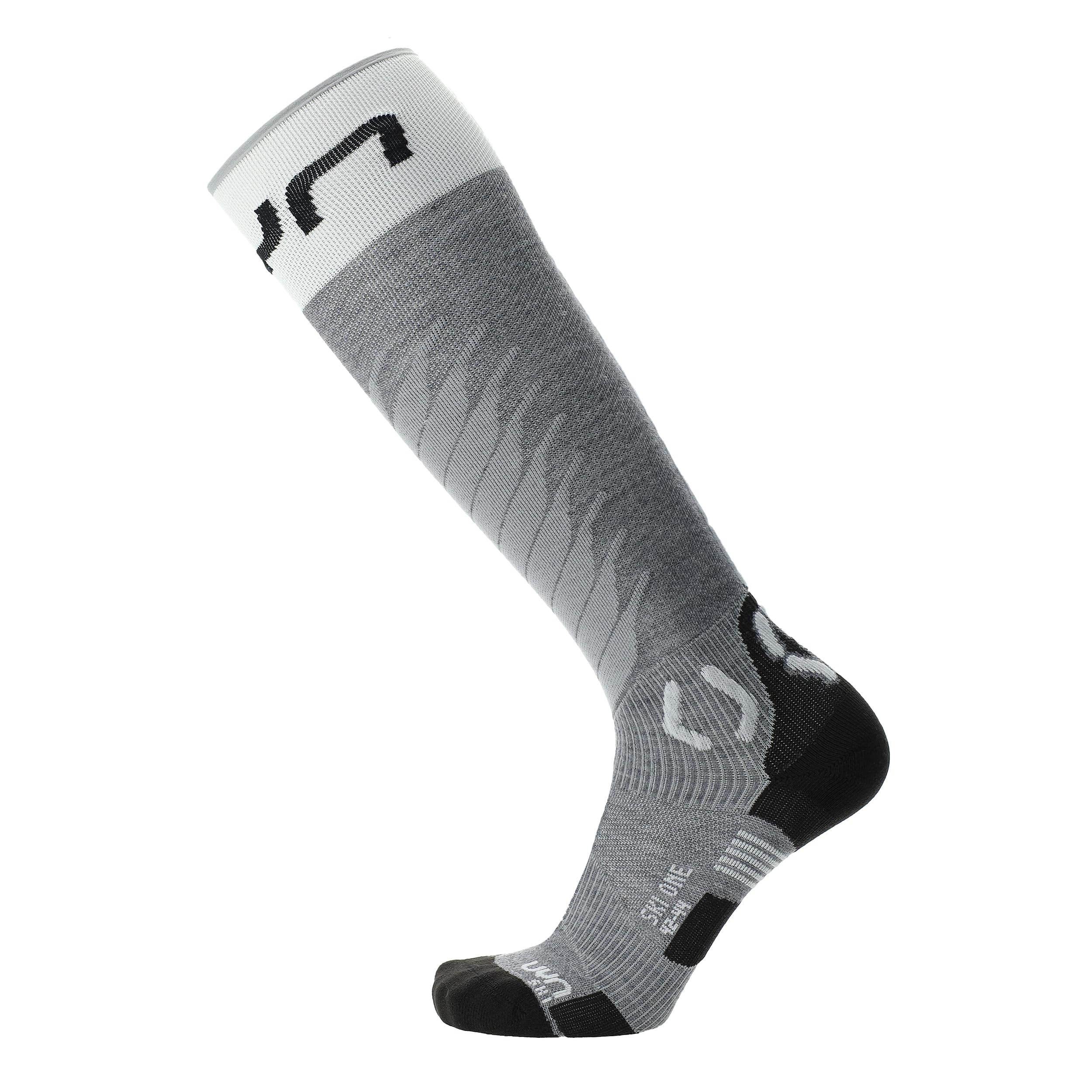 UYN S100274-G160 TREKKING FIVE MERINO SOCKS Men's Grey Melange/White 42/44