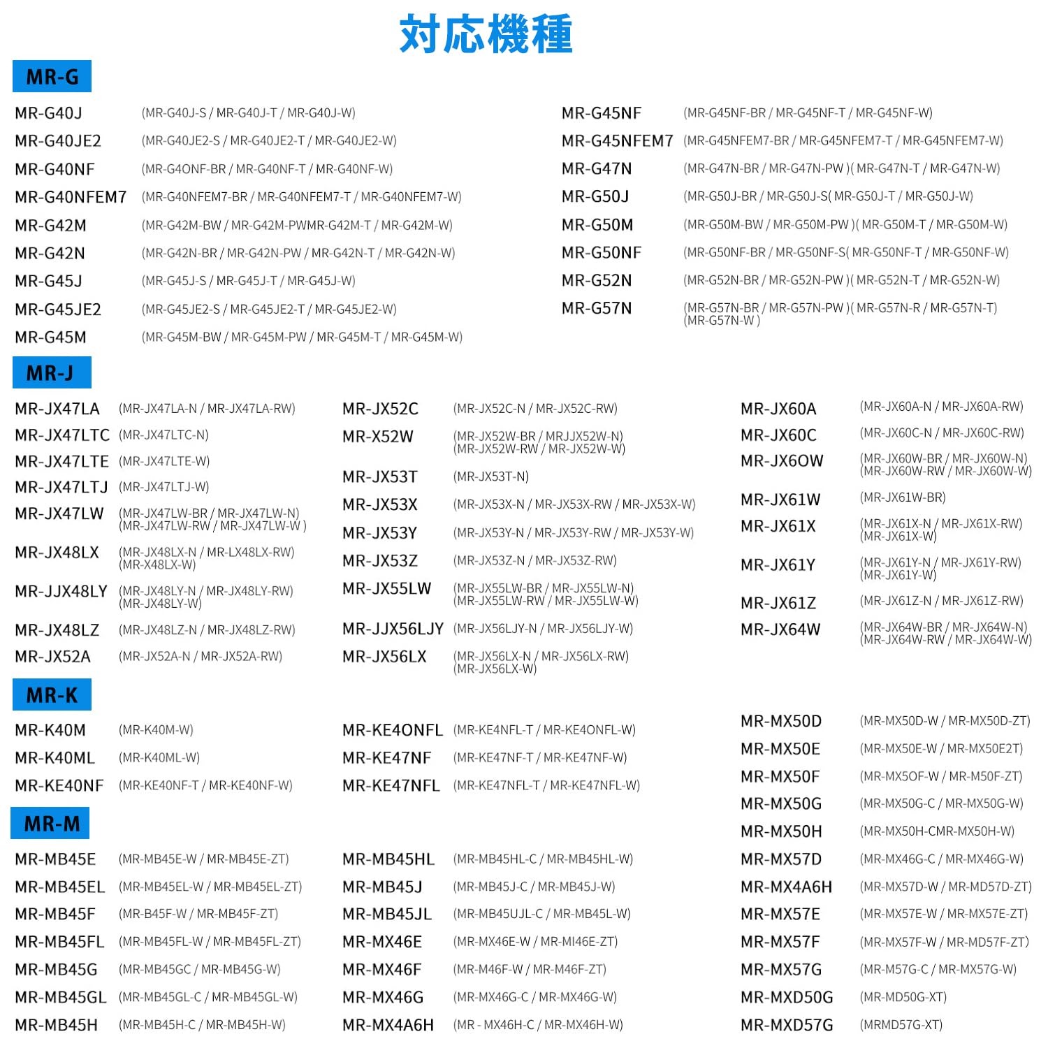 CHNPOFNT冷蔵庫水互換品フィルター,互換性三菱 MRPR-01FT、MR-A41YY、MR-WX60A、M20CM5526、M20KY6526 冷蔵庫。（7枚入） [並行輸入品] - 3