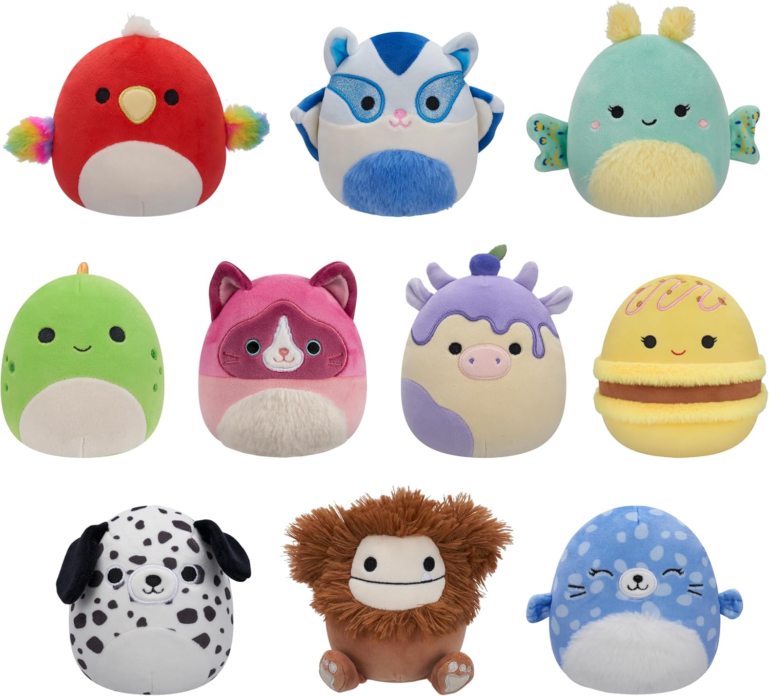 Squishmallows Original 10-Pack – Official Jazwares Plush (Little) (Amazon Exclusive)