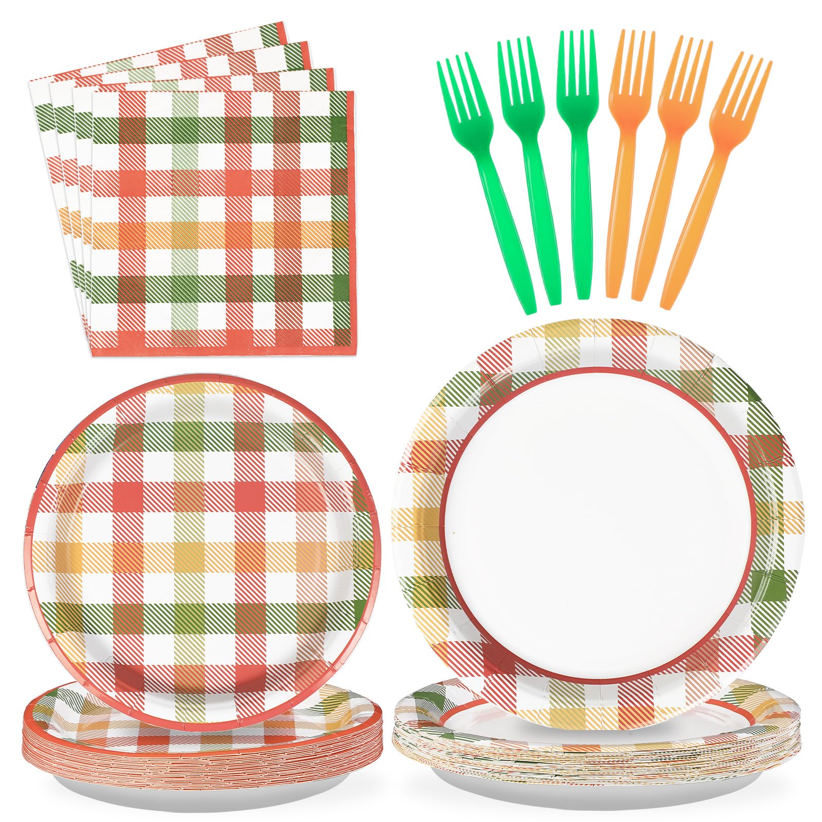Grencian 96Pcs Autumn Party Supplies