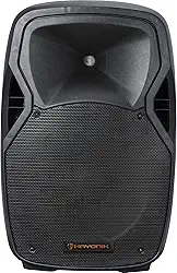 HAYONIK, Caixa Ac. Amplificada 600W, Falante 15", Driver Titânio 1,35", USB, Entrada P/Mic, Bluetooth 5.0, Rádio FM, Controle App, 300W RMS, Saída Passiva - CPA-15600L
