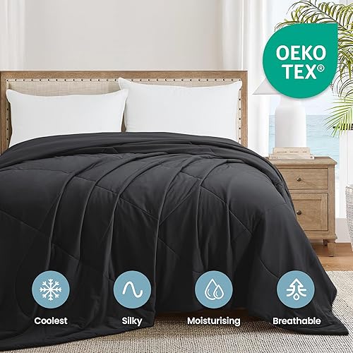 Miniatura 4 de Dreamhood Manta refrescante Arc-Chill Cool Summer Blanket con Q-Max  0.45 fibra de enfriamiento perfecta para sudores nocturnos y personas que