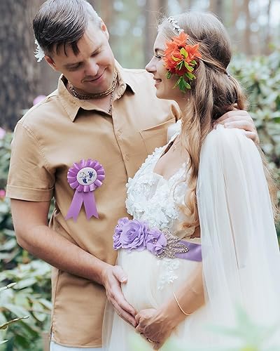 Miniatura 7 de Baby Bee Baby Shower Mommy Sash Embarazo Sash Recuerdo Baby Shower Flor Cinturón de vientre