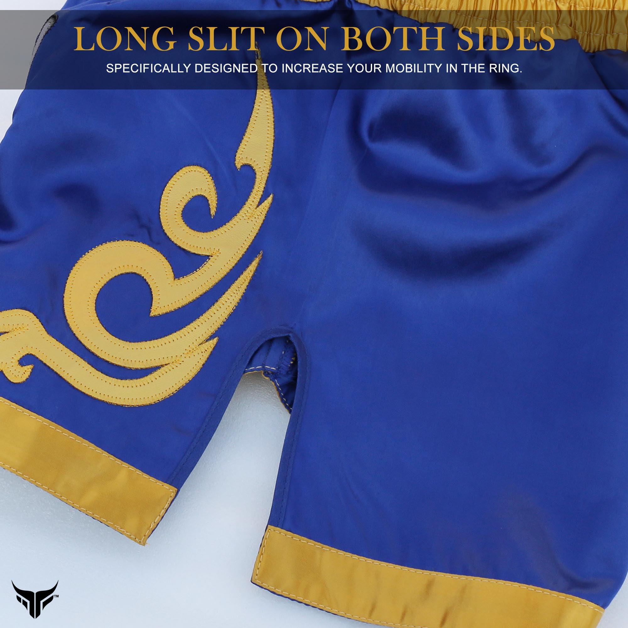 Mytra Fusion Pantaloncini Muay Thai Uomo Donna – Slim Fit a Lunghezza Corta, Shorts Kickboxing, MMA, Grappling, Allenamento e Arti Marziali
