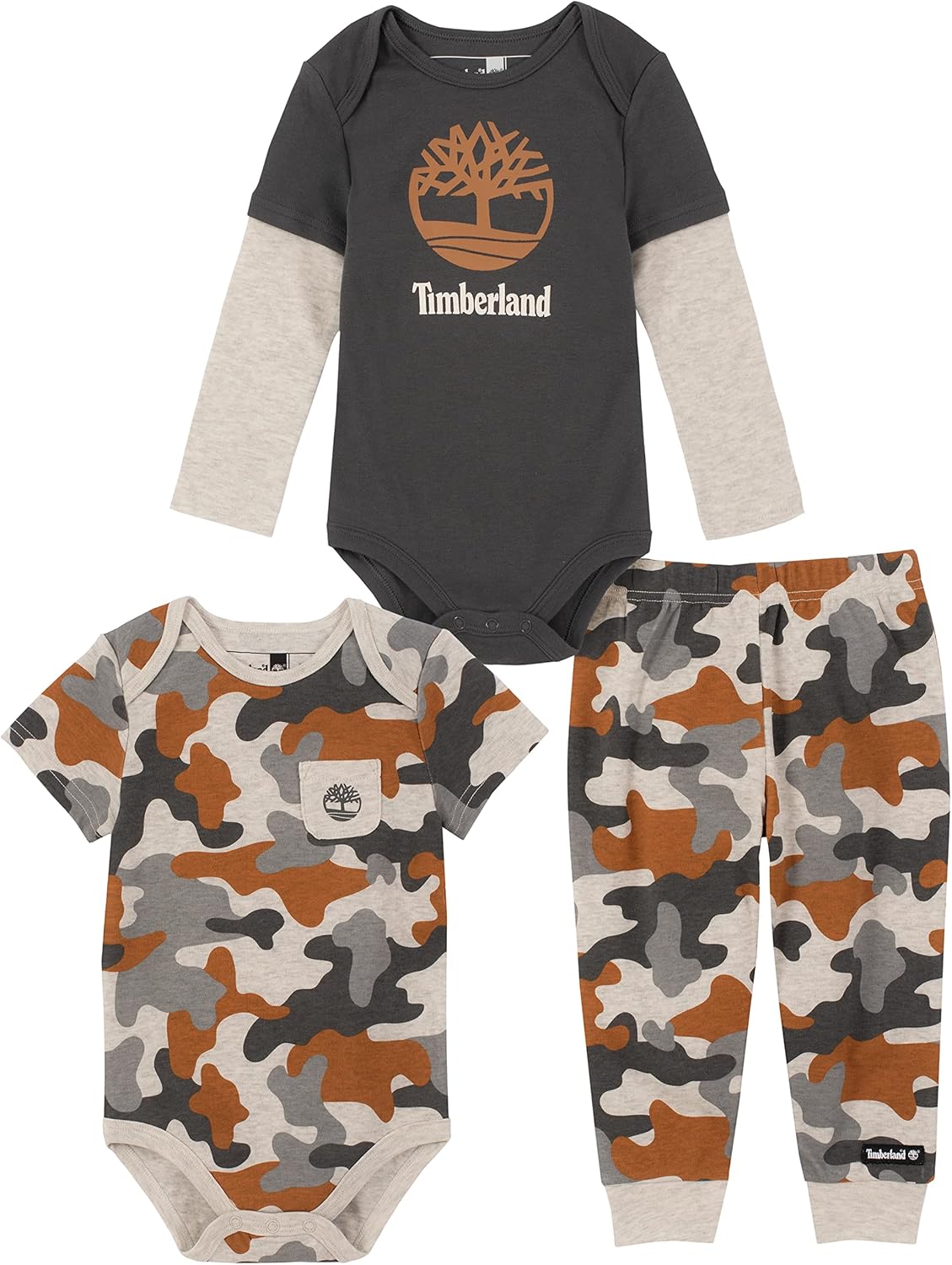 Timberland baby-boys Pieces Bodysuits Pant Set