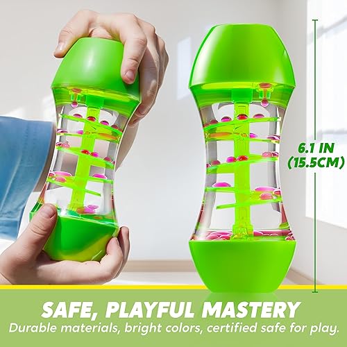 Miniatura 2 de JOYIN Paquete de 4 tubos antiestrés para niños, tubos sensoriales, juguete para aliviar el estrés, materiales de terapia del habla, juguetes