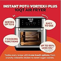 Vista 2 de Instant Pot Vortex Plus - Freidora de aire de 10 cuartos de galón, horno de asado y convección 7 en 10, asado, hornear, deshidratar y calentar