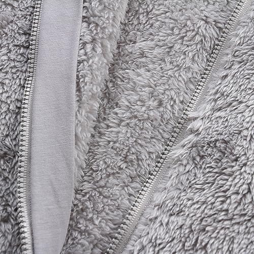 Miniatura 5 de Mono peludo para bebé, mameluco de oso con cremallera, manga larga, de una pieza, con capucha, traje de nieve