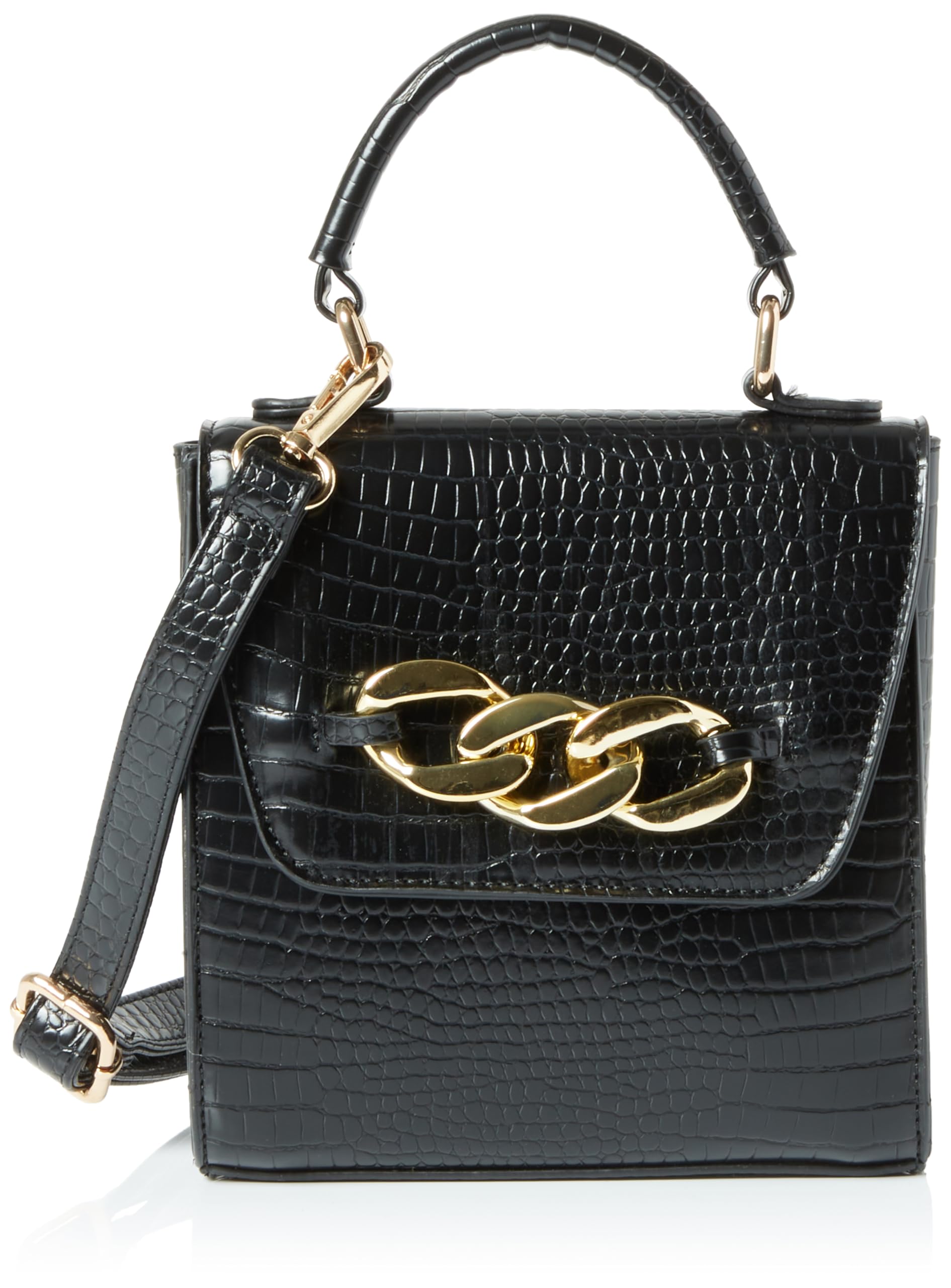 NALLY Women's Mini Handbag Shopper, Black, One Size