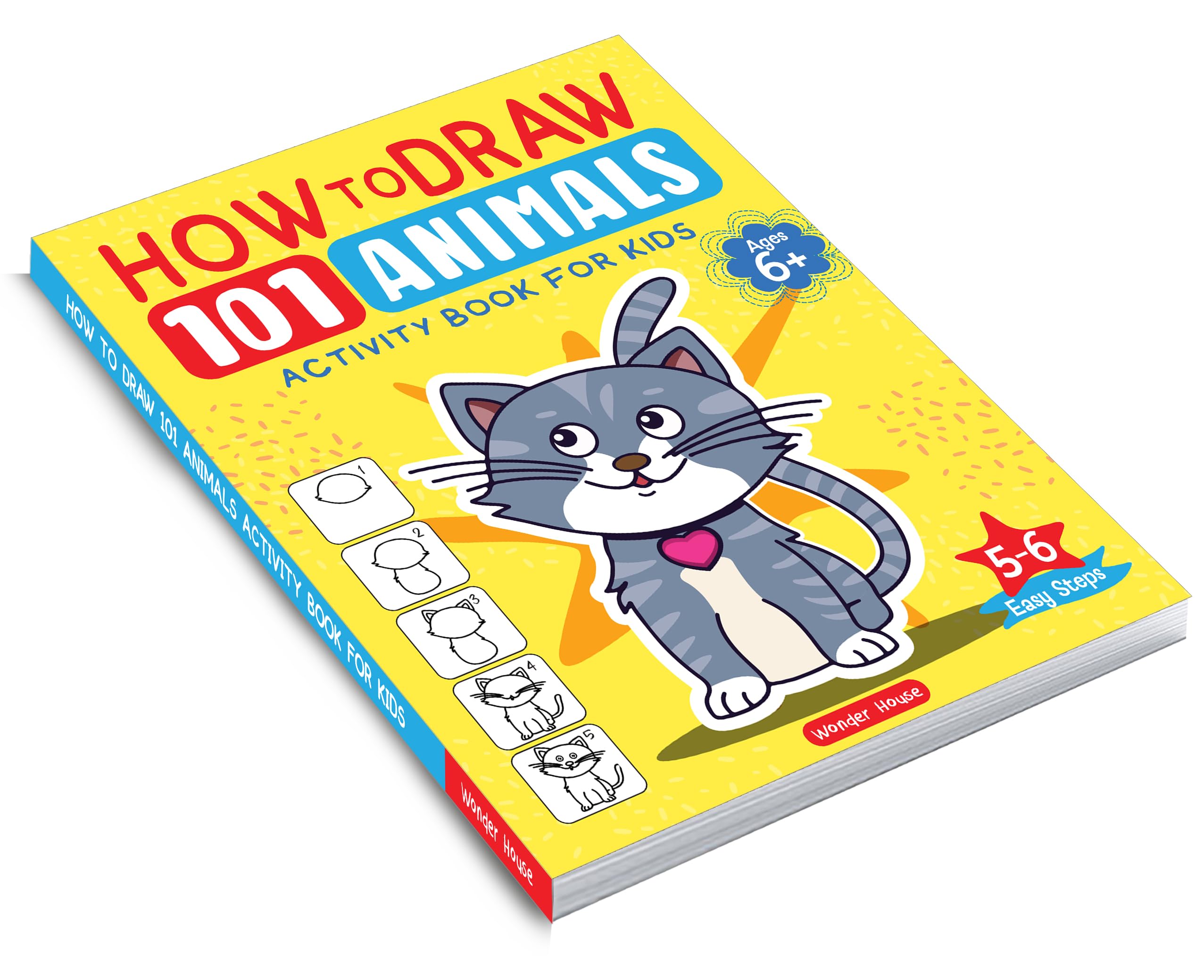 How to Draw: 101 Animals Activity Book for Kids | Step-by-Step Drawing Guide | Ages 5+ | 3+ Hours of Creative Fun - Image 4 thumbnail