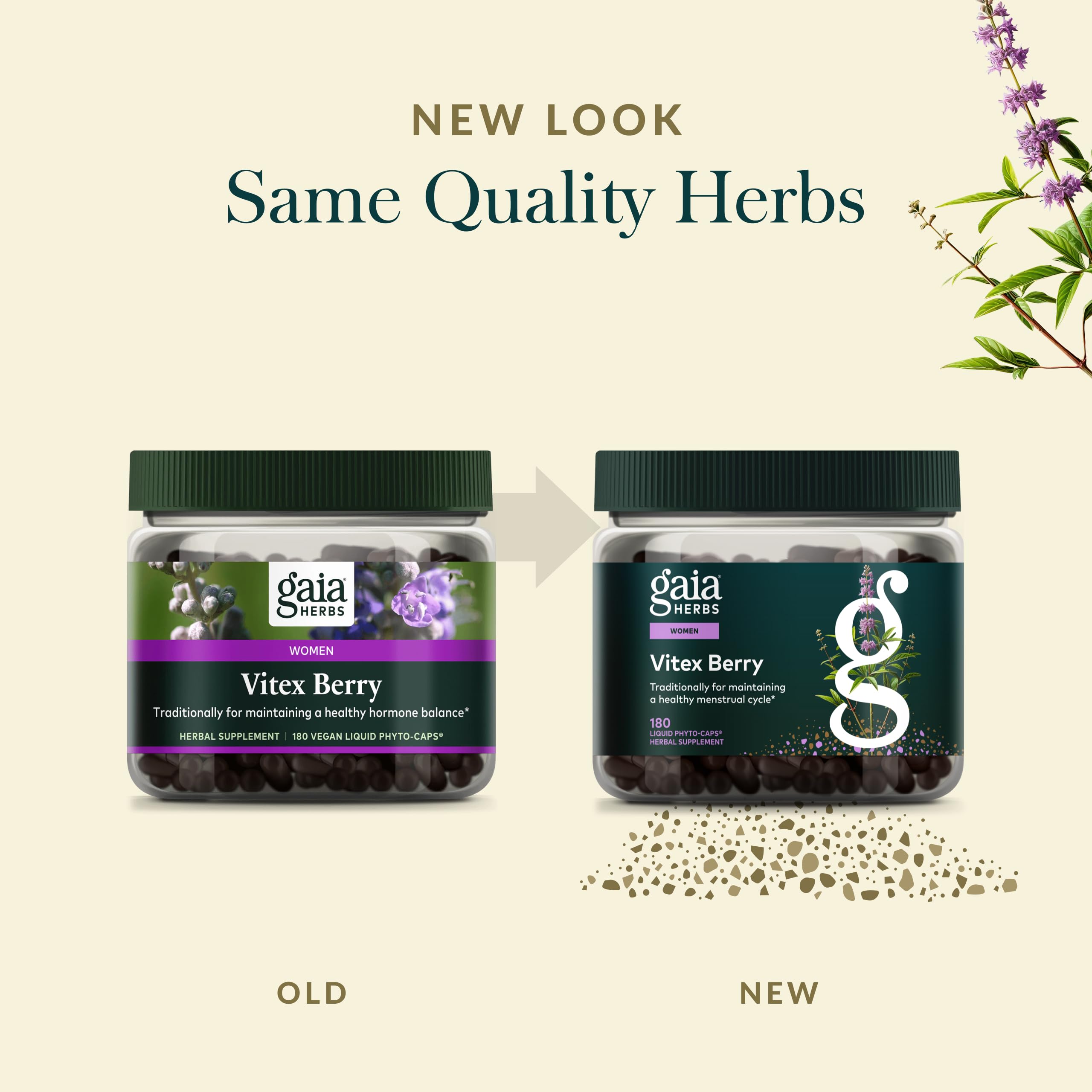 Gaia Herbs Vitex Berry 1000 mg, 180 Vegan Capsules, 90 Servings — Amazon image 6