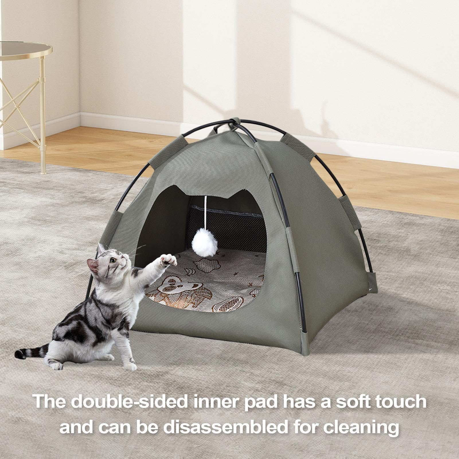Tenda per Gatti da Interno ed Esterno Casa Tenda Impermeabile per Cani e | Morbido Trasportabile per Piccoli Animali in Tutte le Stagioni