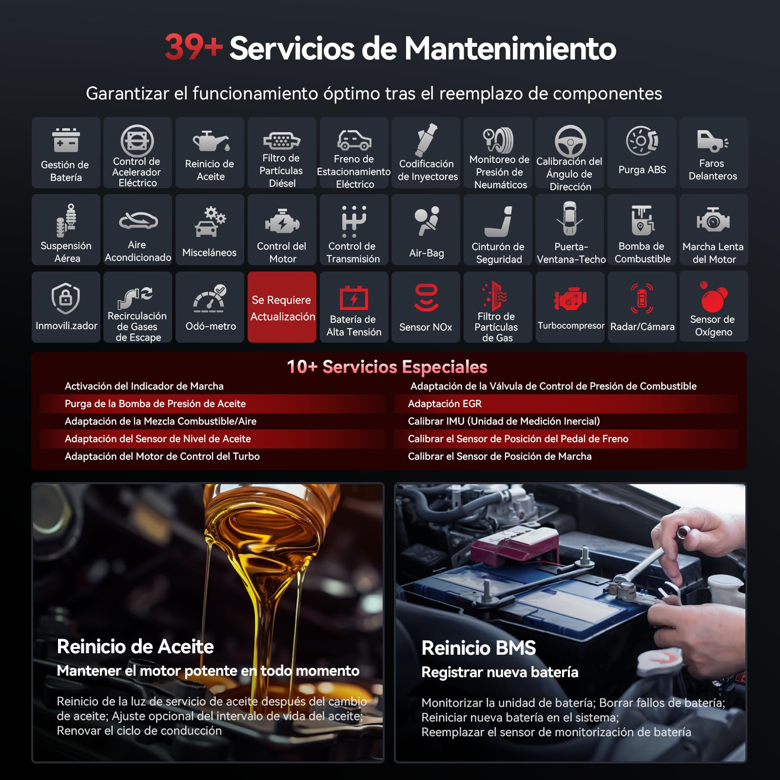 iCarsoft Vol V3.0 OBD2 Máquina Diagnosis Coche para Volvo/SAAB, Bidireccional Escáner de Todo el Sistema, 39 Funciones Reinicio, Prueba de Batería, Vin Automático, Actualizaciones de por Vida