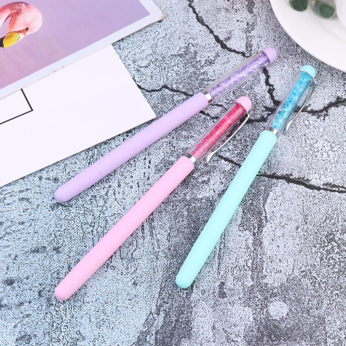 3pcs Rhinestones Picker Dotting Pen for Nail Art Practice, Plastic